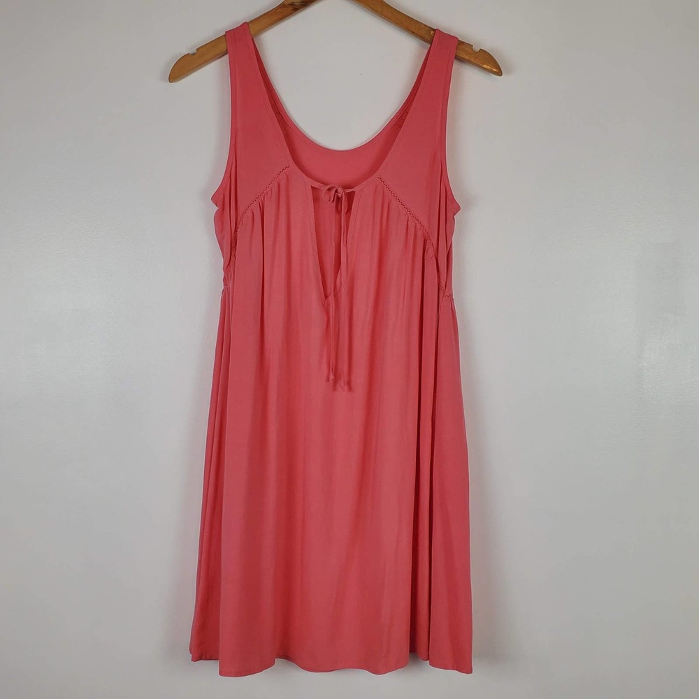 Altar'd state XS tank dress, tie back, pink - Picture 2 of 6